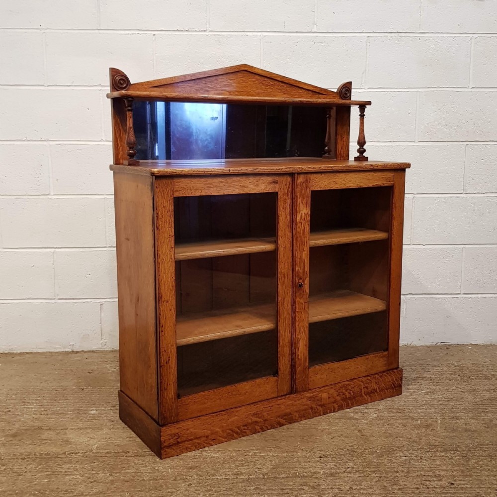 ANTIQUE WILLIAM 1V OAK CHIFFONIER CABINET C1830 View V