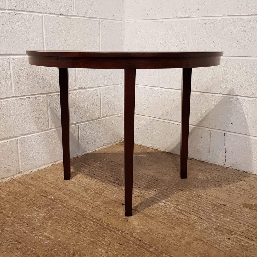 ANTIQUE PAIR EDWARDIAN. AHOGANY DEMI LUNE SIDE TABLES C1900 View VII