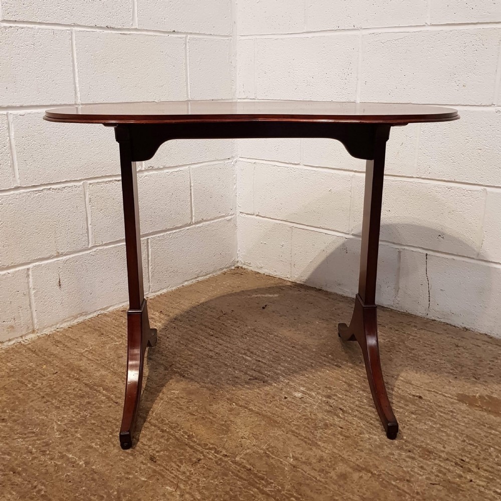 ANTIQUE EDWARDIAN MAHOGANY KIDNEY SHAPED SIDE WRITING TABLE C1900 View VII