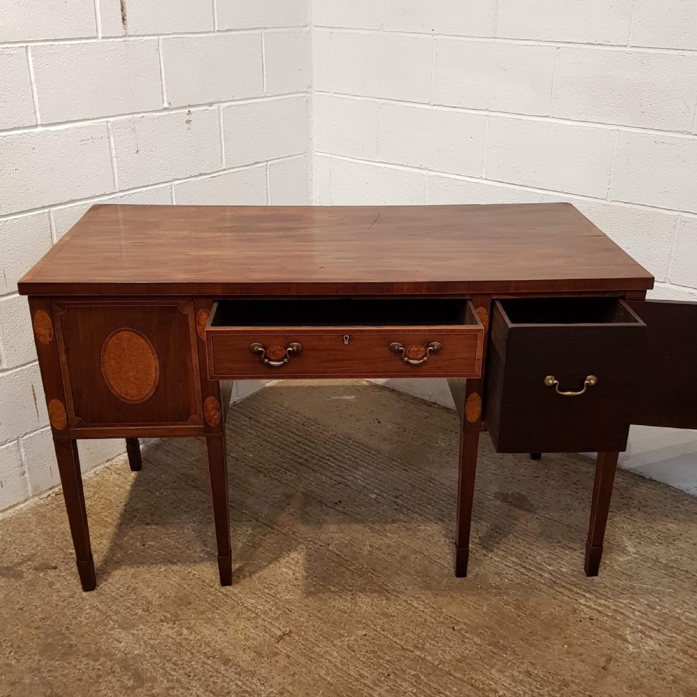 ANTIQUE REGENCY PERIOD INLAID MAHOGANY SIDEBOARD C1820 View V