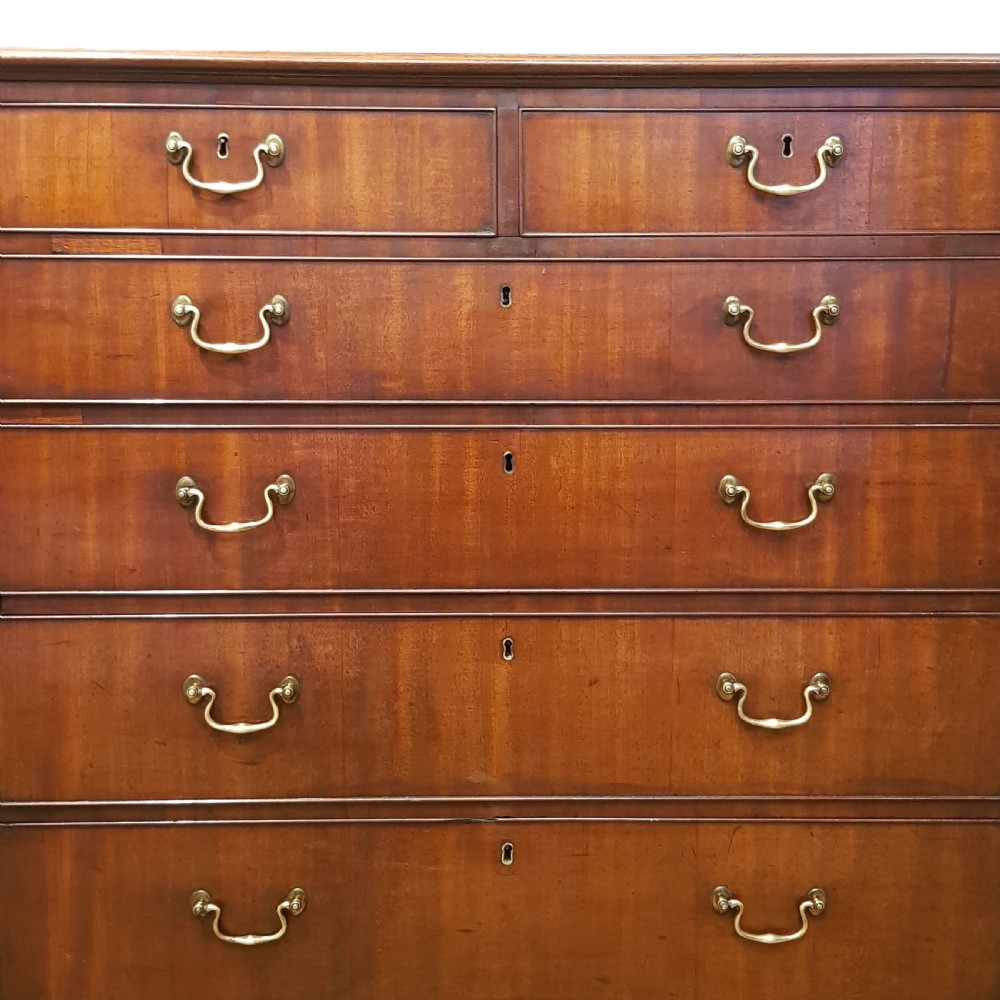 ANTIQUE GEORGIAN PERIOD MAHOGANY CHEST OF DRAWERS C1780 View III