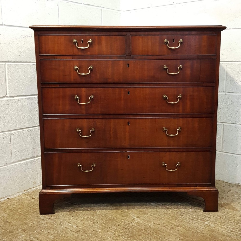 ANTIQUE GEORGIAN PERIOD MAHOGANY CHEST OF DRAWERS C1780 View IV