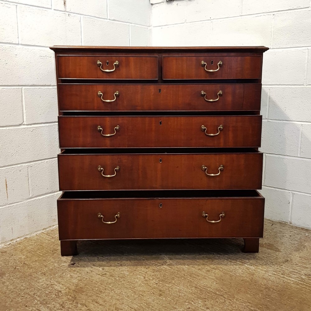 ANTIQUE GEORGIAN PERIOD MAHOGANY CHEST OF DRAWERS C1780 View VI