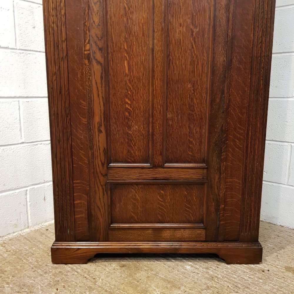 ANTIQUE OAK HALL CUPBOARD C1920 View IV