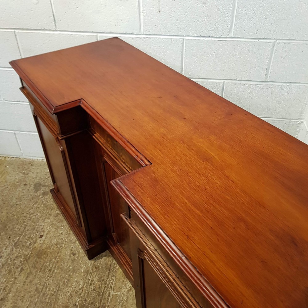 ANTIQUE VICTORIAN MAHOGANY BREAKFRONT SIDEBOARD CHIFFONIER C1880 View III