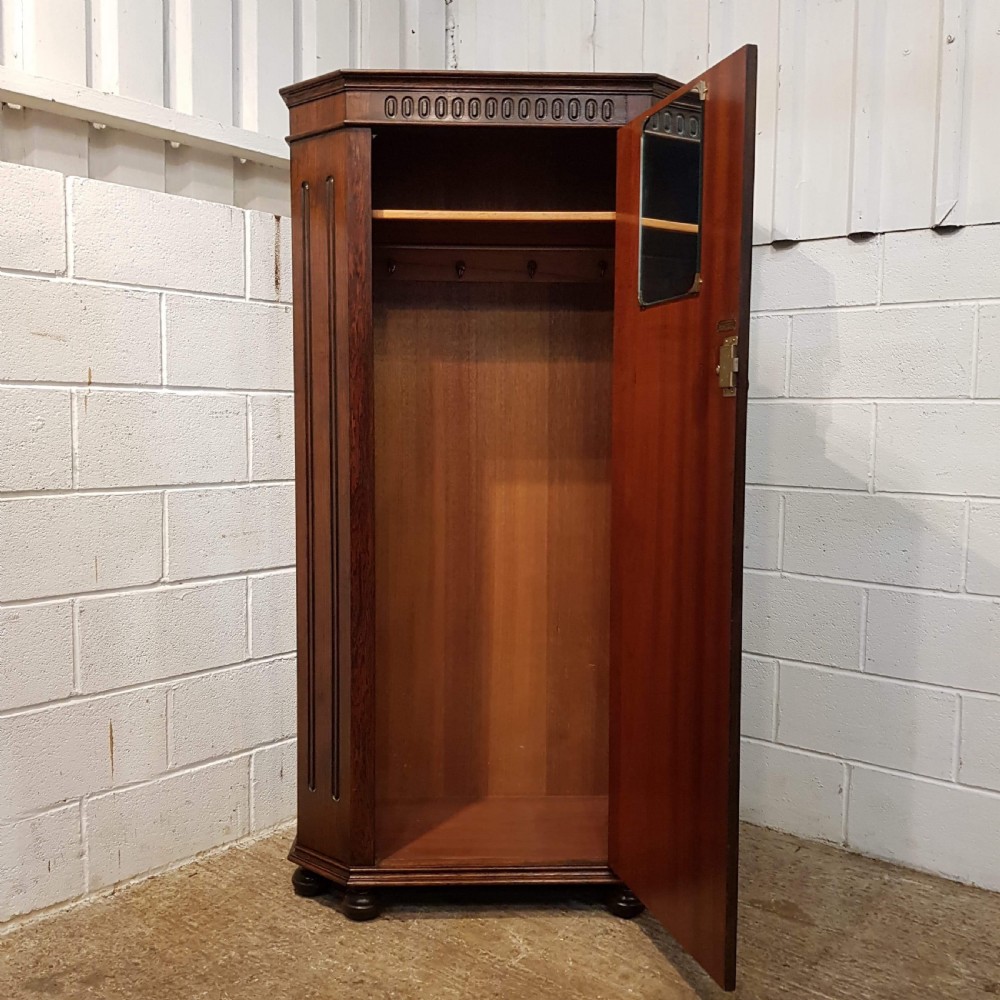 ANTIQUE OAK HALL WARDROBE C1920 View III