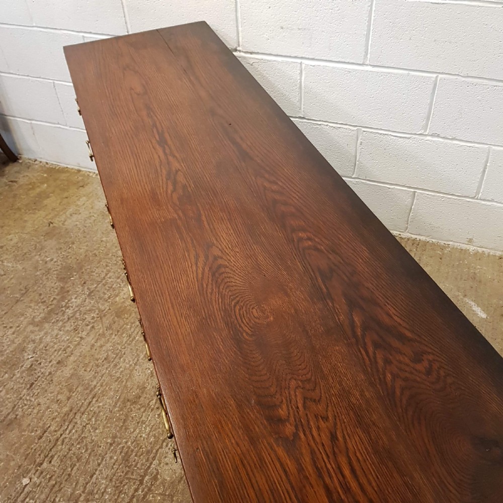 ANTIQUE 18TH Century GEORGIAN PERIOD JOINED OAK DRESSER BASE C1780 View V