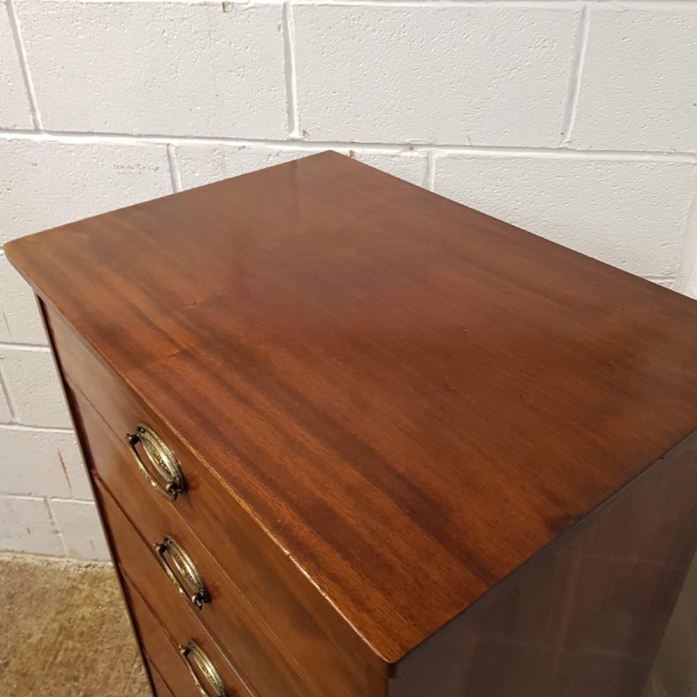 ANTIQUE REGENCY MAHOGANY TALL NARROW CHEST OF DRAWERS C1820 View II