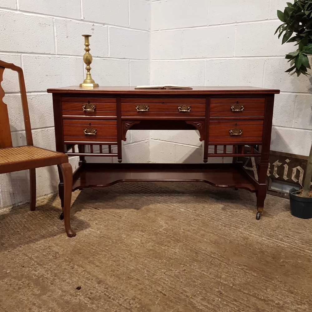 ANTIQUE EDWARDIAN MAHOGANY DESK C1900