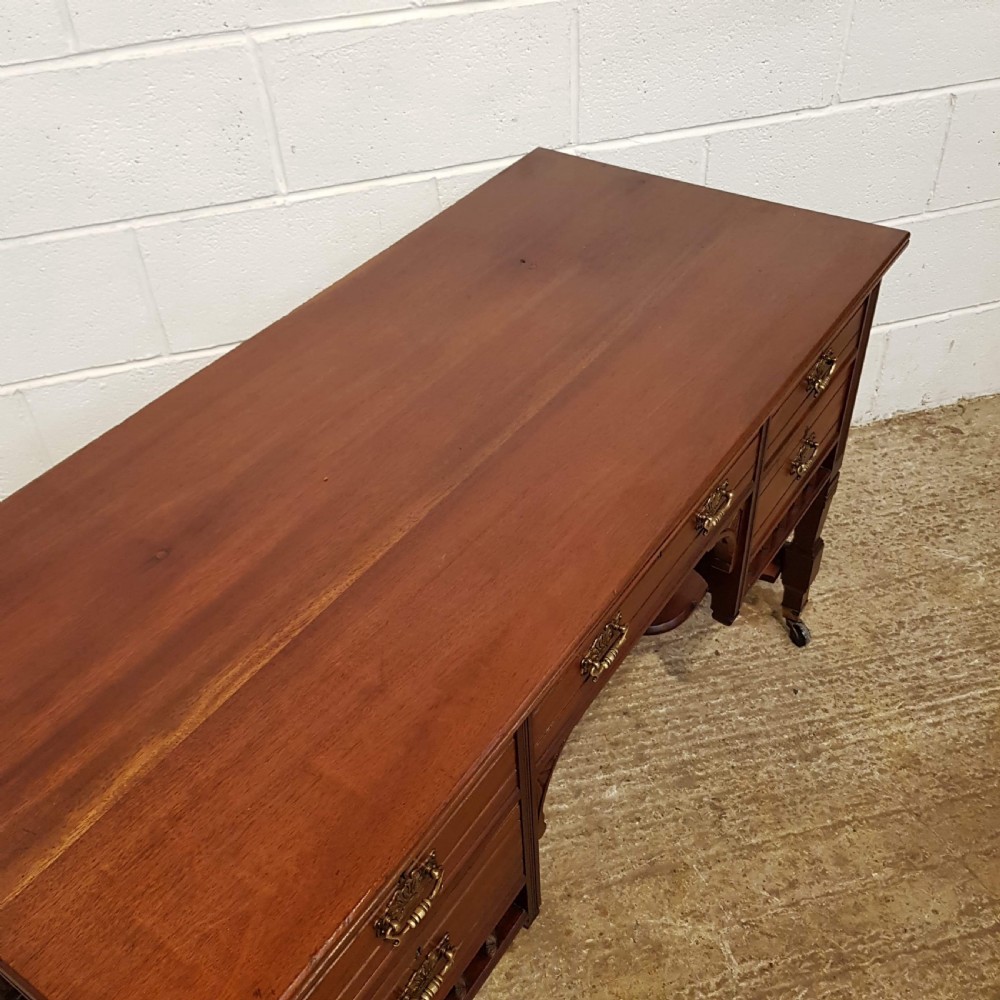 ANTIQUE EDWARDIAN MAHOGANY DESK C1900 View II