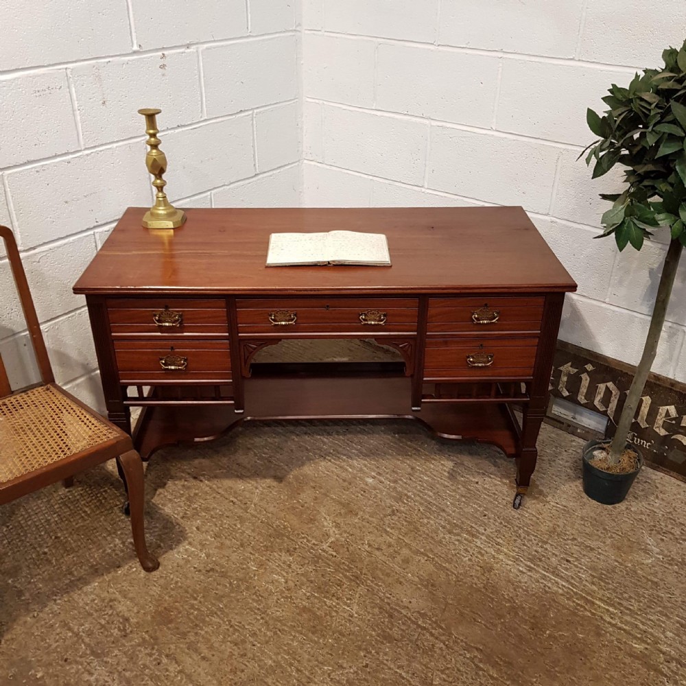 ANTIQUE EDWARDIAN MAHOGANY DESK C1900 View III