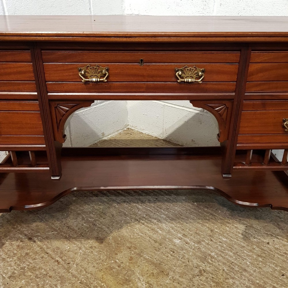 ANTIQUE EDWARDIAN MAHOGANY DESK C1900 View V