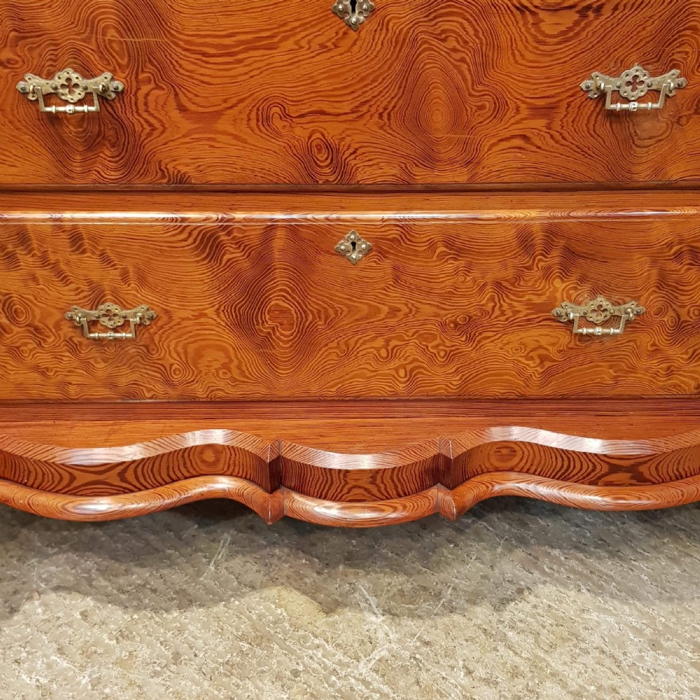 ANTIQUE VICTORIAN PITCH PINE SCOTCH CHEST OF DRAWERS C1880 View VII