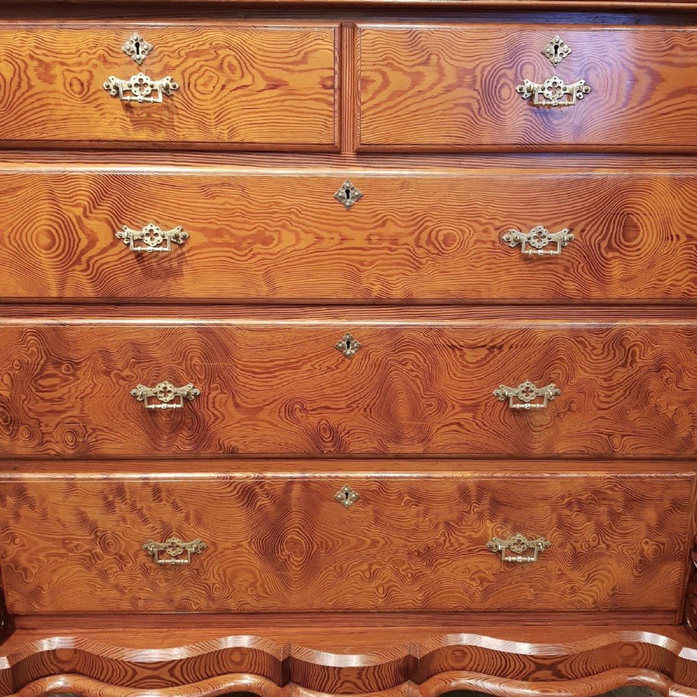 ANTIQUE VICTORIAN PITCH PINE SCOTCH CHEST OF DRAWERS C1880 View VIII