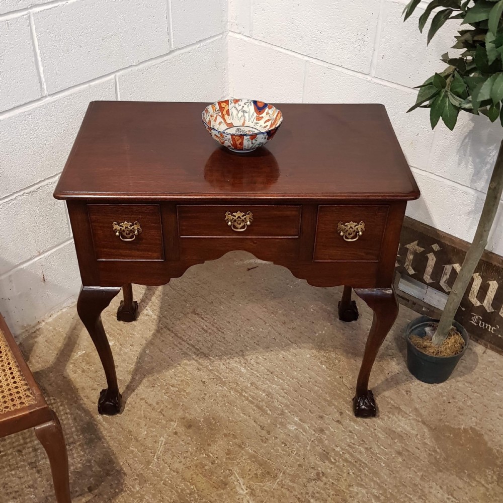 ANTIQUE EDWARDIAN MAHOGANY LOWBOY C1900 View II