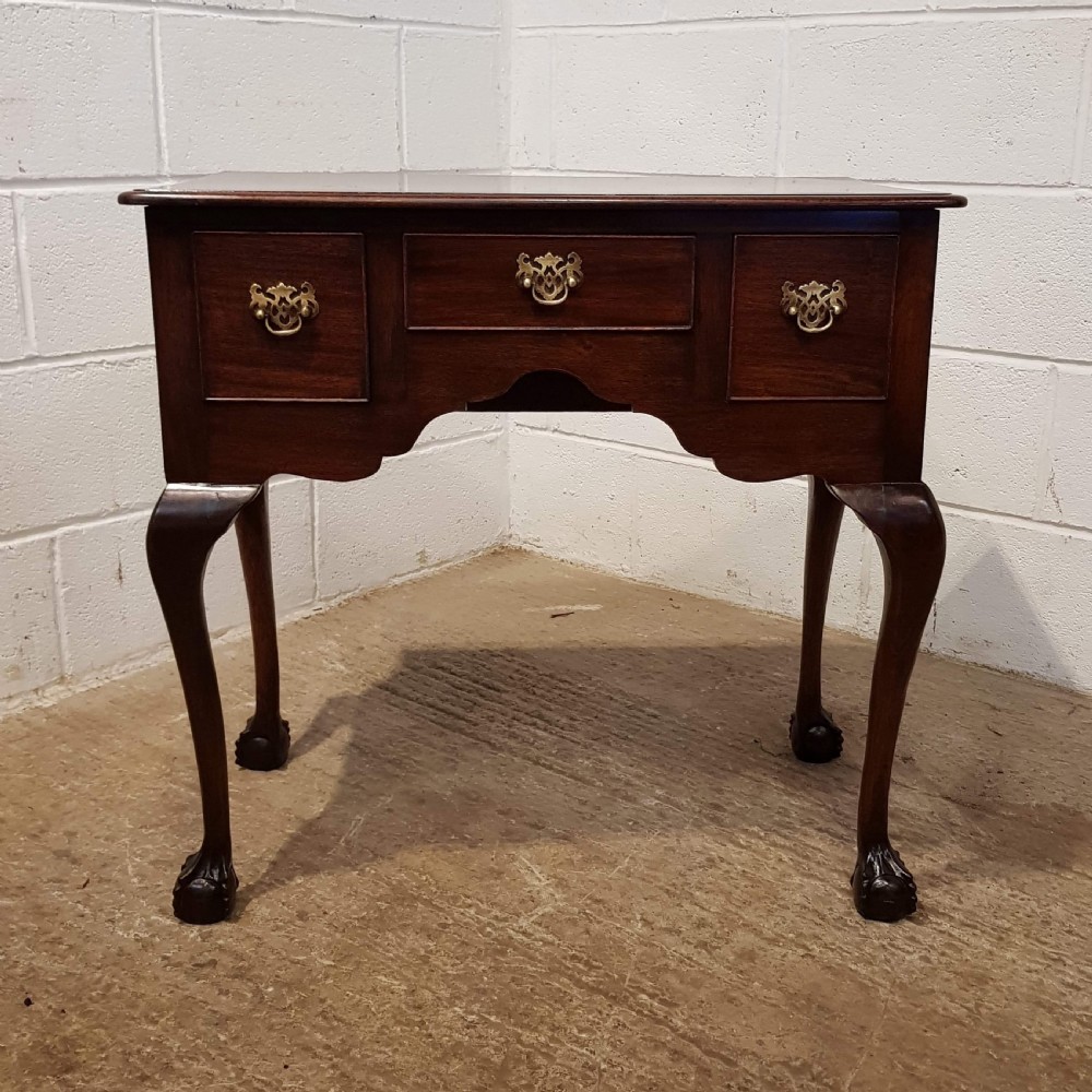 ANTIQUE EDWARDIAN MAHOGANY LOWBOY C1900 View V