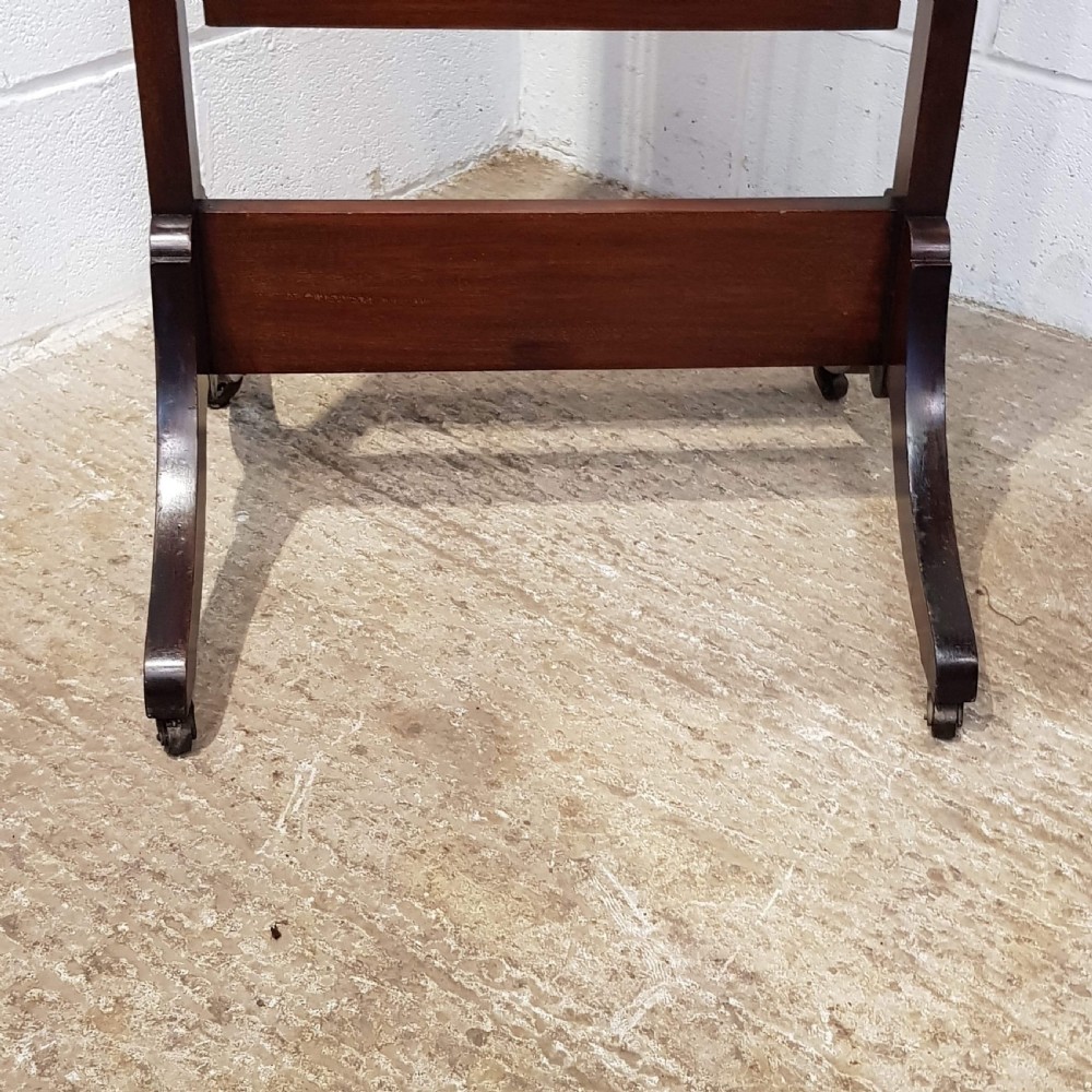 ANTIQUE MAHOGANY CHEVAL MIRROR C1920 View VI