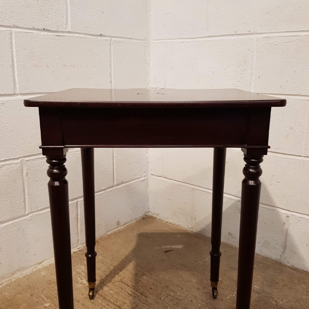 ANTIQUE EDWARDIAN MAHOGANY SIDE TABLE C1900 View III