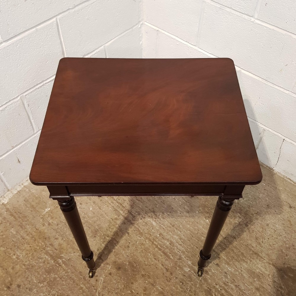 ANTIQUE EDWARDIAN MAHOGANY SIDE TABLE C1900 View IV