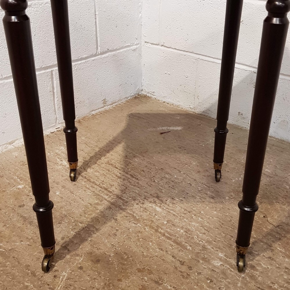 ANTIQUE EDWARDIAN MAHOGANY SIDE TABLE C1900 View VII