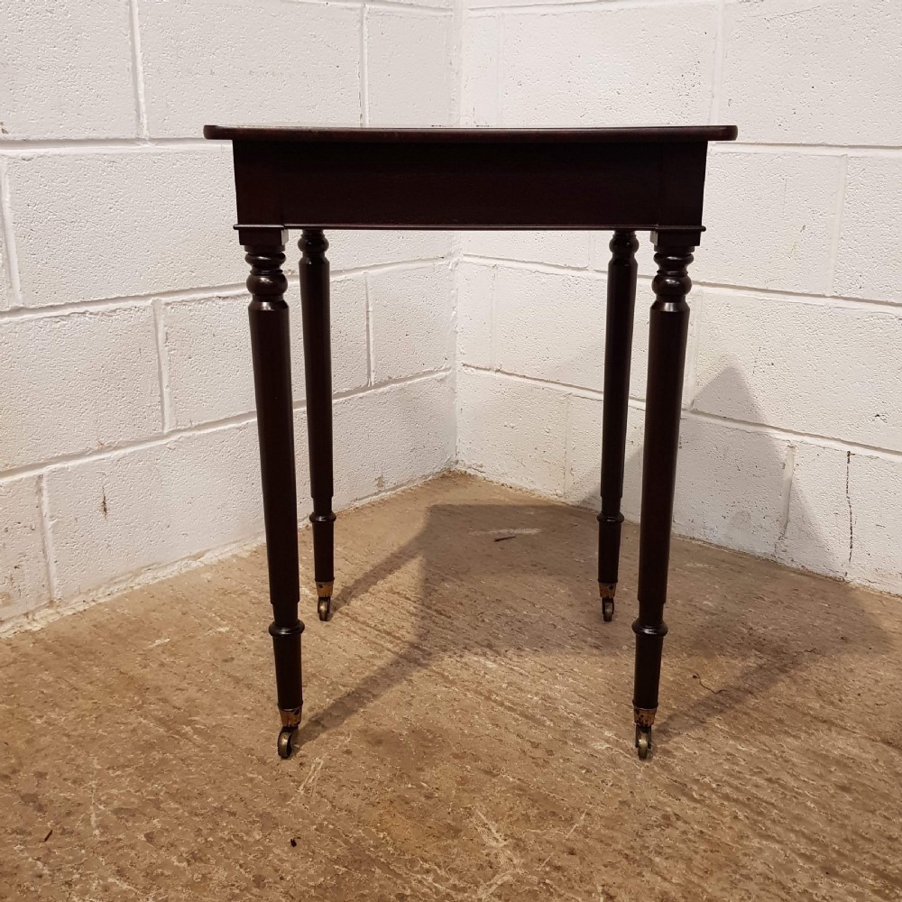 ANTIQUE EDWARDIAN MAHOGANY SIDE TABLE C1900 View VIII