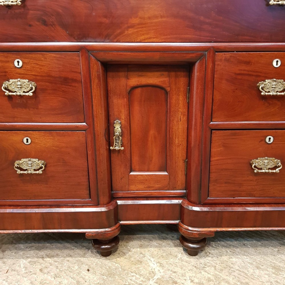 ANTIQUE VICTORIAN MAHOGANY SIDEBOARD C1880 View V