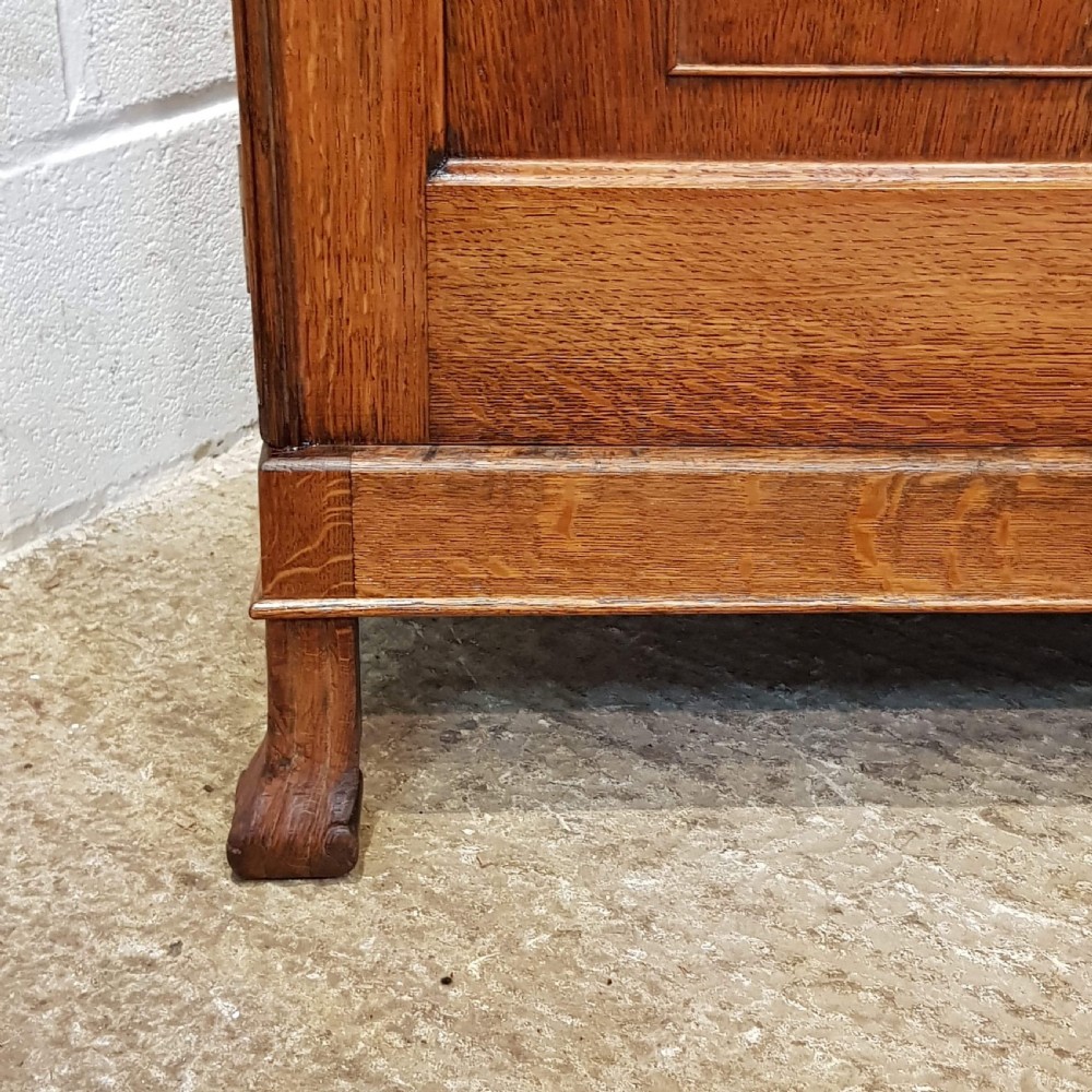 ANTIQUE ARTS & CRAFTS OAK DOUBLE WARDROBE C1890 View VI