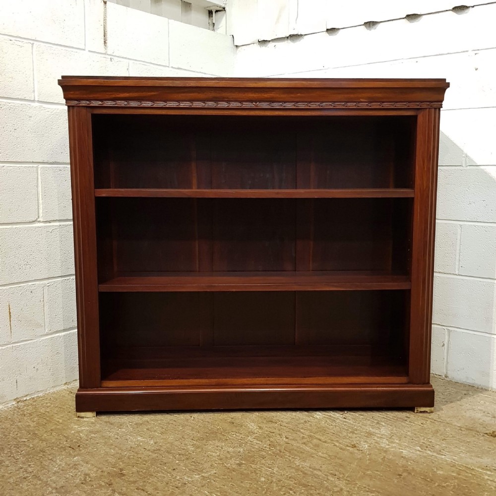 ANTIQUE VICTORIAN MAHOGANY OPEN BOOKCASE C1880 View II
