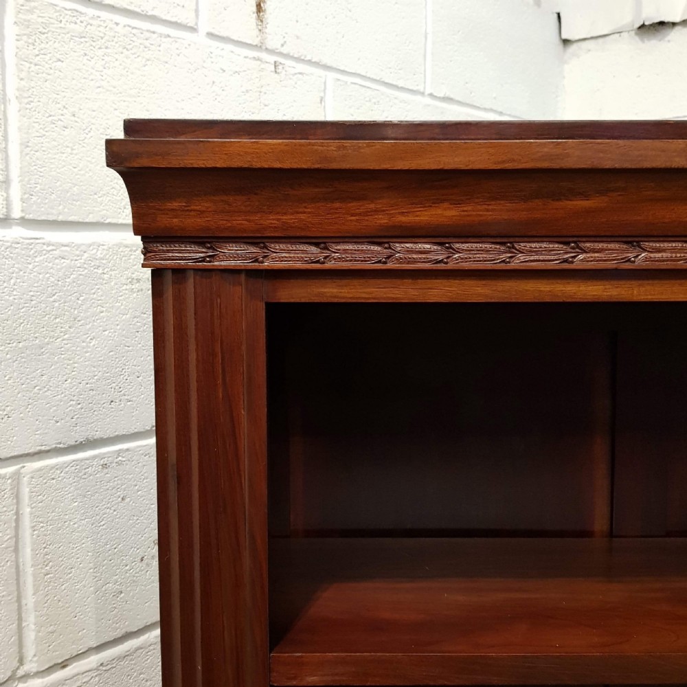 ANTIQUE VICTORIAN MAHOGANY OPEN BOOKCASE C1880 View III