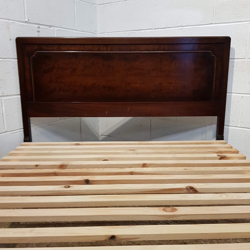 ANTIQUE EDWARDIAN MAHOGANY DOUBLE BED BY WARING & GILLOWS C1900 View VII