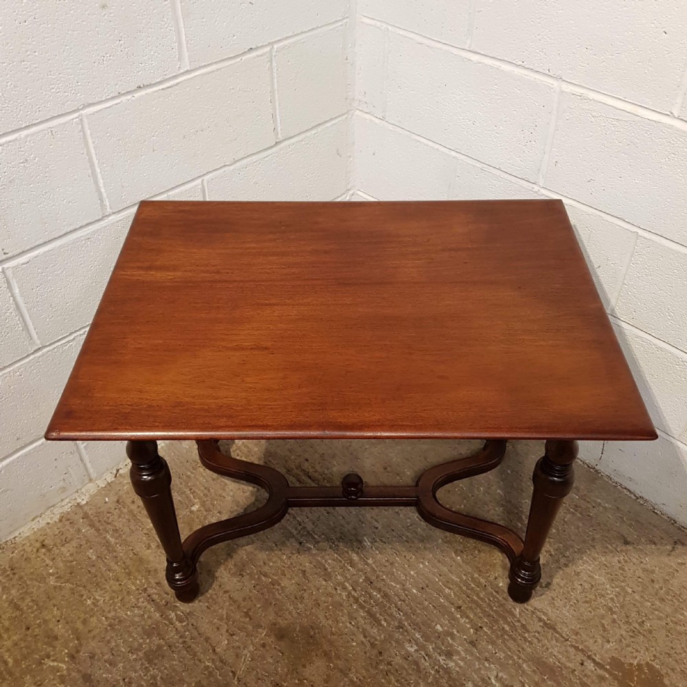 ANTIQUE LATE VICTORIAN MAHOGANY SIDE WRITING TABLE C1890 View II