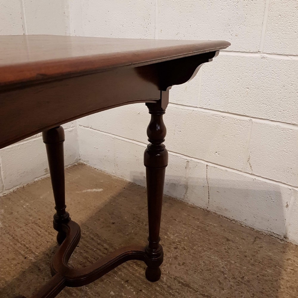 ANTIQUE LATE VICTORIAN MAHOGANY SIDE WRITING TABLE C1890 View IV