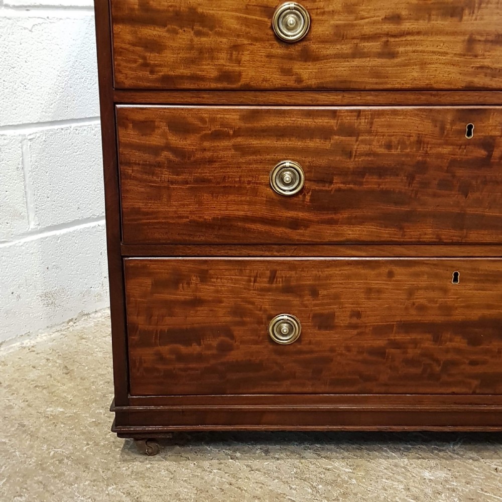 ANTIQUE REGENCY MAHOGANY CHEST OF DRAWERS C1820 View III