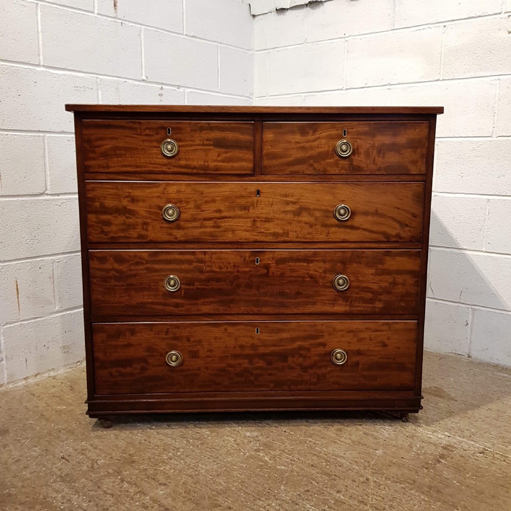 ANTIQUE REGENCY MAHOGANY CHEST OF DRAWERS C1820 View VI