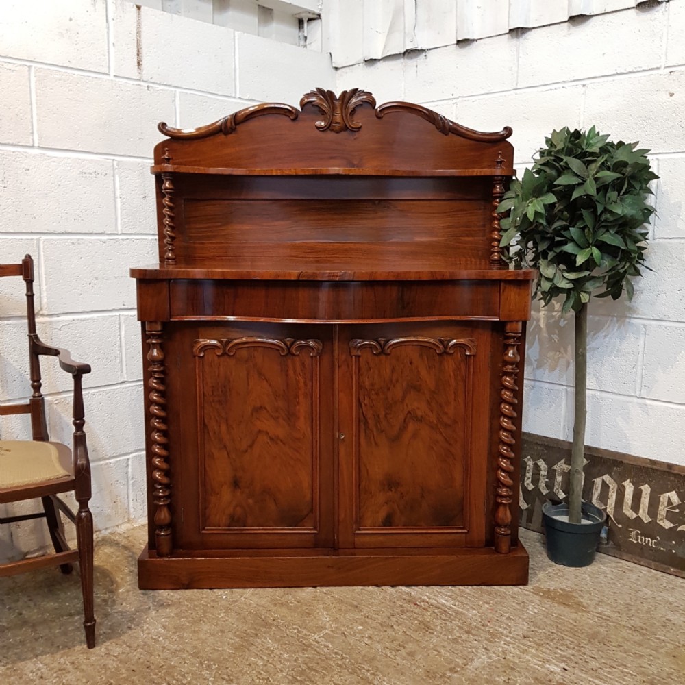 ANTIQUE SMALL WILLIAM 1V MAHOGANY CHIFFONIER C1830