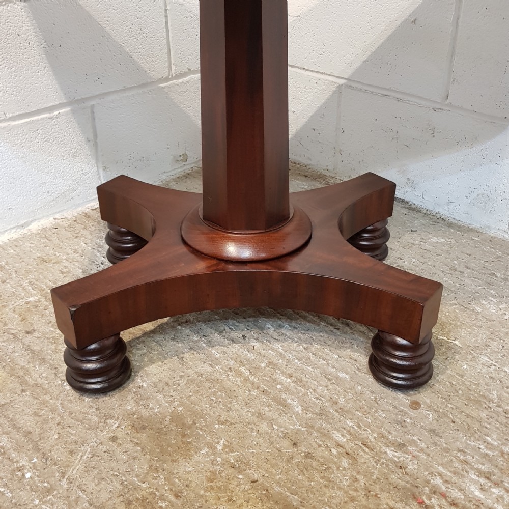 ANTIQUE WILLIAM 1V MAHOGANY FOLD OVER TEA TABLR C1830 View IV