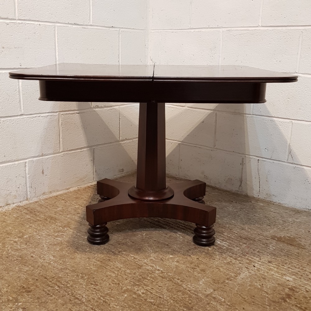 ANTIQUE WILLIAM 1V MAHOGANY FOLD OVER TEA TABLR C1830 View VI
