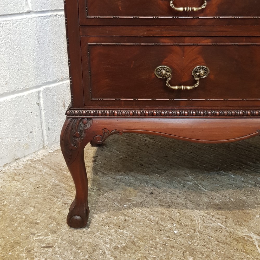 ANTIQUE EDWARDIAN MAHOGANY ASTRAGAL GLAZED BUREAU BOOKCASE C1900 View III