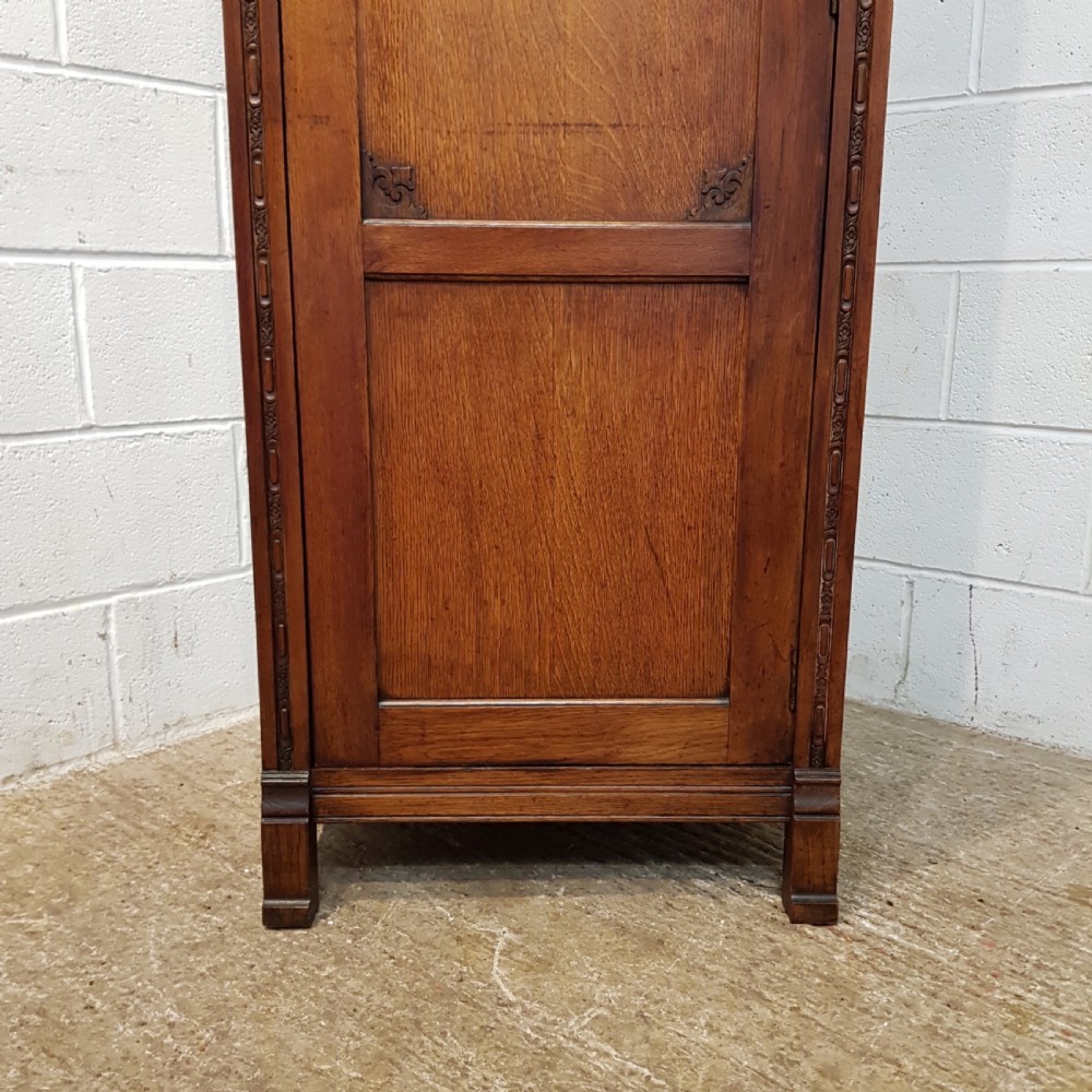 ANTIQUE OAK HALL WARDROBE C1920 View III