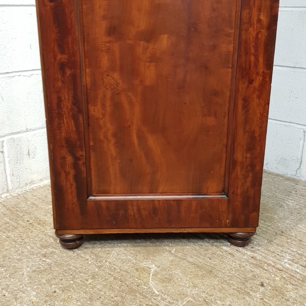 ANTIQUE VICTORIAN MAHOGANY CENTRY BOX SINGLE WARDROBE C1880 View IV