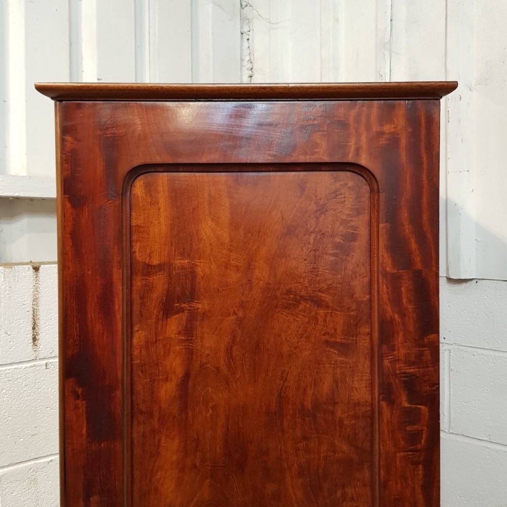 ANTIQUE VICTORIAN MAHOGANY CENTRY BOX SINGLE WARDROBE C1880 View V