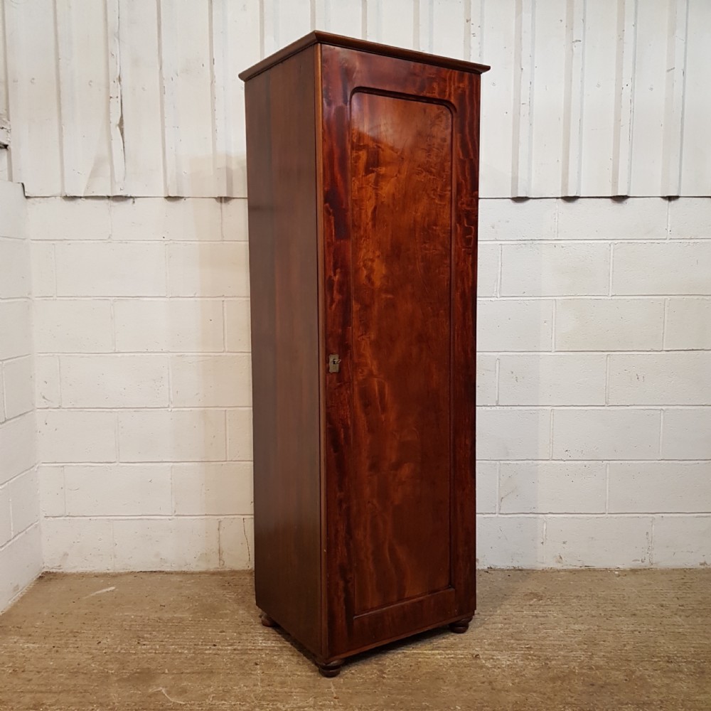 ANTIQUE VICTORIAN MAHOGANY CENTRY BOX SINGLE WARDROBE C1880 View VI