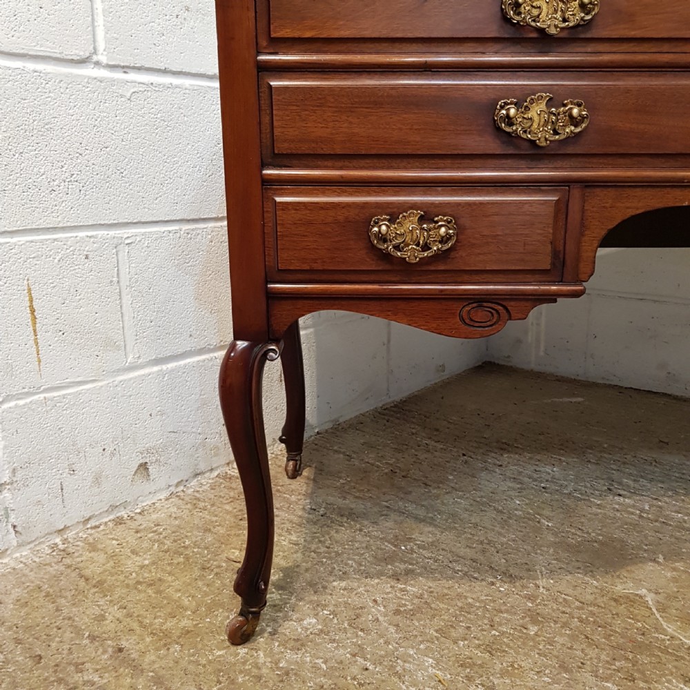 ANTIQUE ART NOUVEAU MAHOGANY DRESSING TABLE C1890 View III