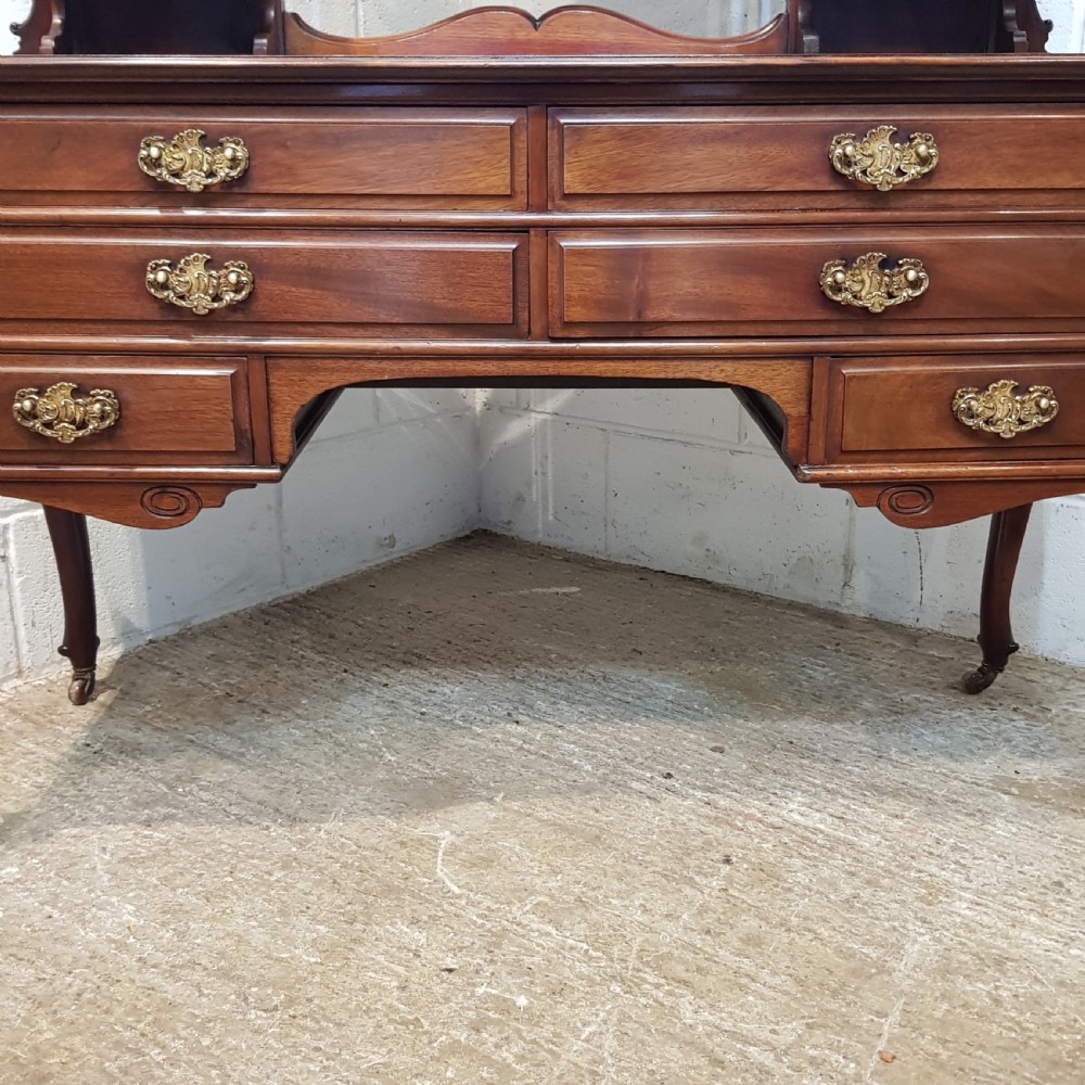 ANTIQUE ART NOUVEAU MAHOGANY DRESSING TABLE C1890 View V
