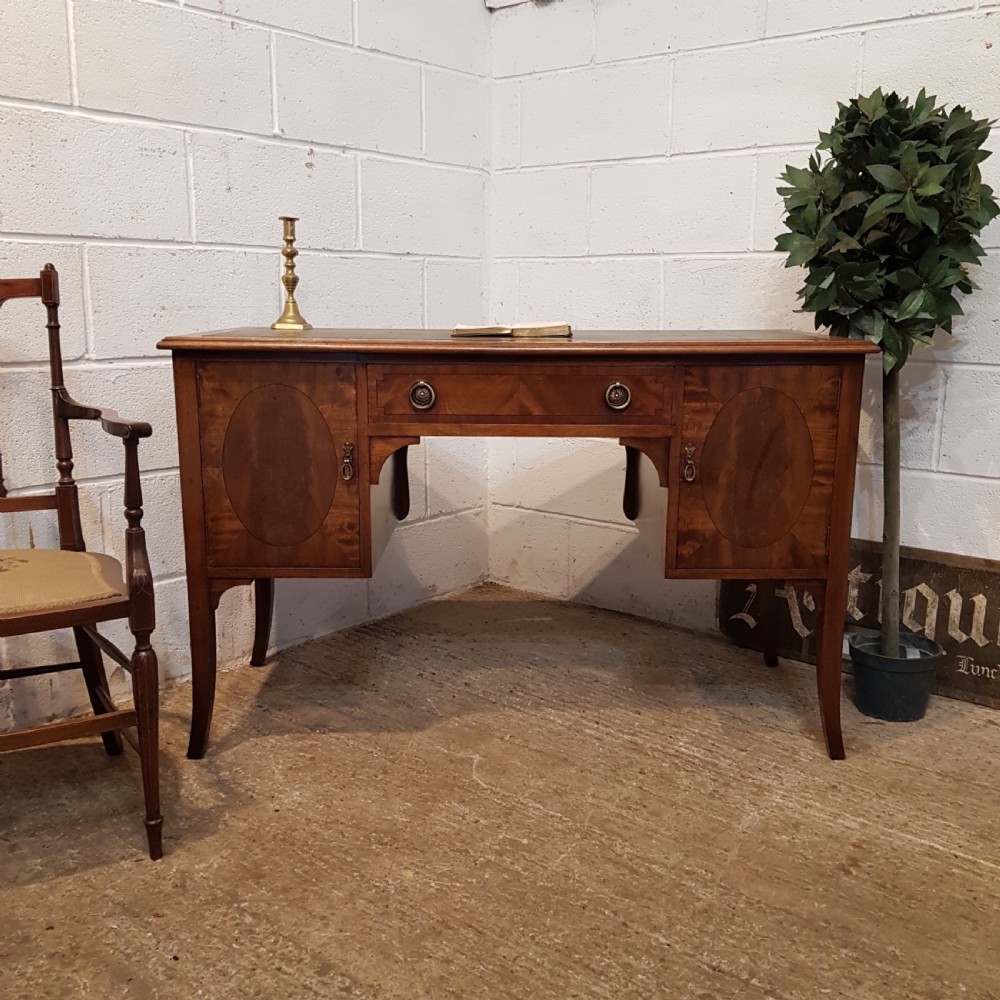 ANTIQUE EDWARDIAN REGENCY MAHOGANY WRITING DESK C1900