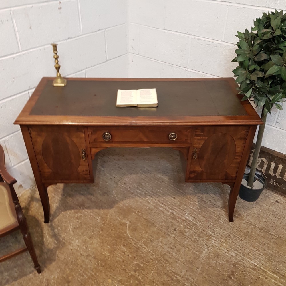 ANTIQUE EDWARDIAN REGENCY MAHOGANY WRITING DESK C1900 View II