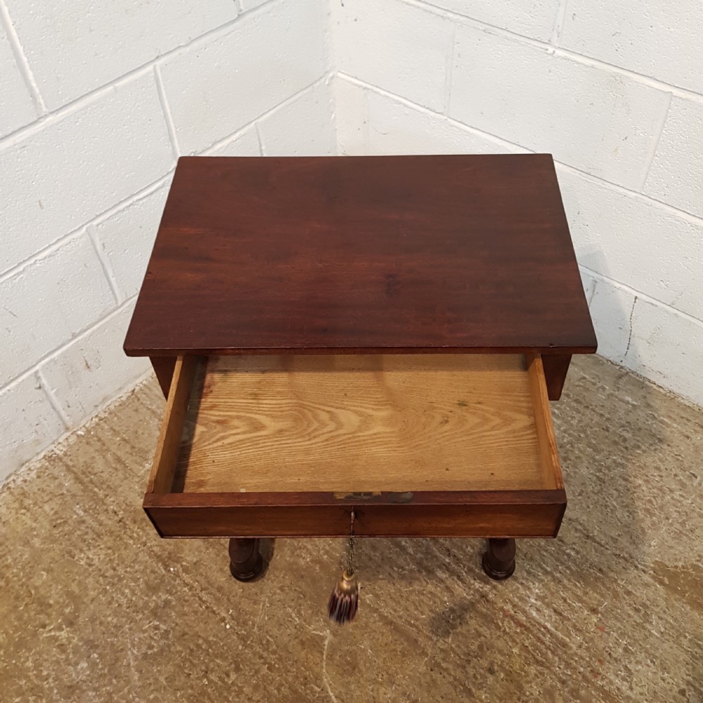 ANTIQUE WILLIAM 1V MAHOGANY SIDE TABLE C1830 View VI