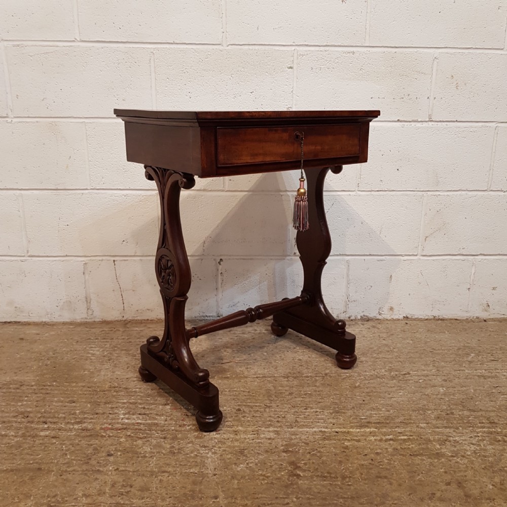 ANTIQUE WILLIAM 1V MAHOGANY SIDE TABLE C1830 View VII