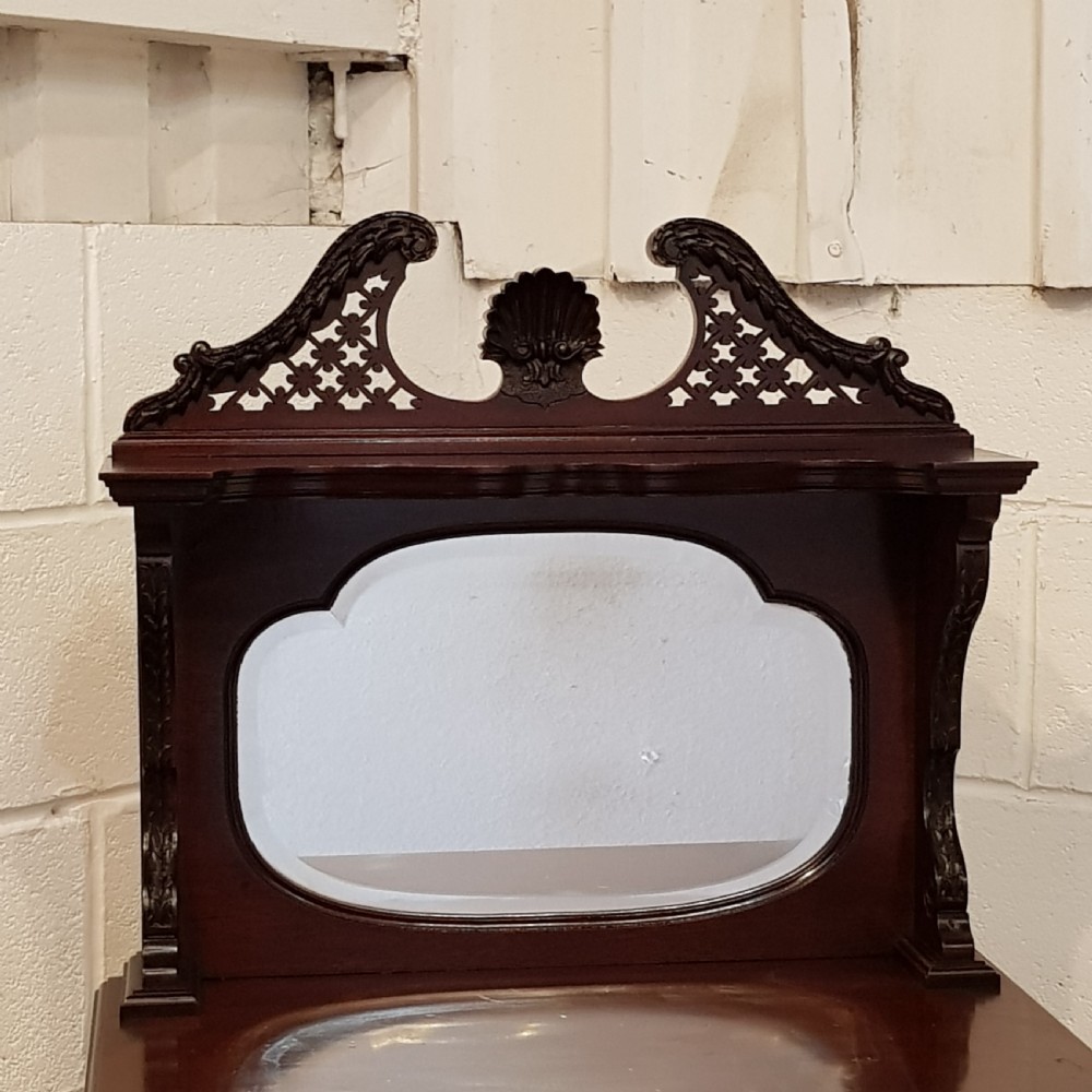 ANTIQUE LATE 19TH CENTURY CHIPPENDALE MAHOGANY DISPLAY MUSIC CABINET C1890 View VII