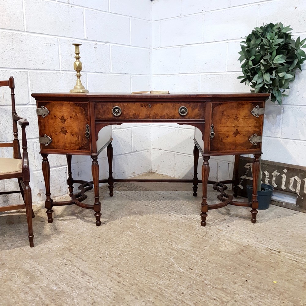 ANTIQUE BURR WALNUT DESK C1920